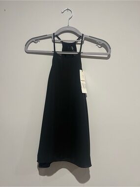 NWT Zara Black Halter Top
